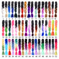 100G Synthetic Hair Bulk Ombre Jumbo Braid Hair